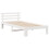 VidaXL vidaXL Bed Frame with Headboard White 90 x 190 cm Solid Pine Wood 4