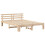 VidaXL vidaXL Bed Frame with Headboard Natural 140 x 200 cm Solid Pine Wood 4