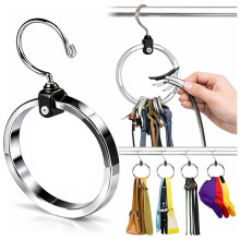 Closet Space Saver - Premium Rotating Aluminum Organizer for Belts, Ties, Hats & Handbags - Heavy Duty 360 Swivel