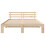 VidaXL vidaXL Bed Frame with Headboard Natural 140 x 200 cm Solid Pine Wood 5
