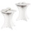 VidaXL vidaXL Coffee Table 2 pcs White Solid pine wood 3