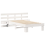 VidaXL vidaXL Bed Frame with Headboard White 90 x 190 cm Solid Pine Wood 4