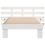 VidaXL vidaXL Bed Frame with Headboard White 90 x 190 cm Solid Pine Wood 5