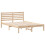 VidaXL vidaXL Bed Frame with Headboard Brown 120 x 190 cm Solid Pine Wood 4