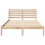 VidaXL vidaXL Bed Frame with Headboard Brown 120 x 190 cm Solid Pine Wood 5