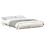 VidaXL vidaXL Floor Bed Frame White 150 x 200 cm Solid pine wood 2