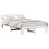 VidaXL vidaXL Bed Frame with Headboard White 135 x 190 cm Solid Pine Wood 2