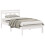 VidaXL vidaXL Bed Frame White 90 x 190 cm Solid Pine Wood 2
