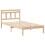 VidaXL vidaXL Bed Frame Brown 90 x 190 cm Solid Pine Wood 5