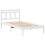 VidaXL vidaXL Bed Frame White 90 x 190 cm Solid Pine Wood 5
