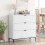 VidaXL vidaXL Sideboard with Drawer White 79.5 x 33 x 82 cm Engineered Wood 4