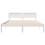 VidaXL vidaXL Bed Frame with Headboard White 150 x 200 cm Solid Pine Wood 5