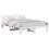VidaXL vidaXL Bed Frame with Headboard White 150 x 200 cm Solid Pine Wood 2