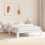 VidaXL vidaXL Bed Frame with Headboard White 150 x 200 cm Solid Pine Wood 3