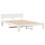 VidaXL vidaXL Bed Frame with Headboard White 150 x 200 cm Solid Pine Wood 4
