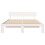 VidaXL vidaXL Bed Frame with Headboard White 150 x 200 cm Solid Pine Wood 5
