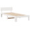VidaXL vidaXL Bed Frame with Headboard White 90 x 190 cm Solid Pine Wood 4