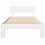 VidaXL vidaXL Bed Frame with Headboard White 90 x 190 cm Solid Pine Wood 5
