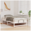 VidaXL vidaXL Bed Frame White 90 x 190 cm Solid Pine Wood 3