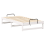 VidaXL vidaXL Bed Frame White 90 x 190 cm Solid Pine Wood 4