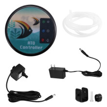 ATO System for Aquariums Auto Top Off Water Filler with Magnetic Installation Max Tank Thickness 12.5mm US Plug
