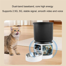 4L Automatic Cat Feeder - Timed Pet Feeder for Cats and Dogs, with Dry Food Dispenser, Desiccant Bag, WIFI Control