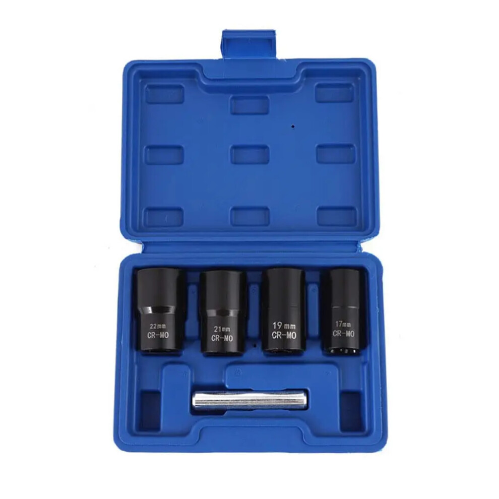 Nut Removal Extractor Socket Tool Set Drive Impact Bolt 17Mm 19Mm 21Mm 22Mm Twist Socket Set Lug Tool Locking Wheel 4017648548081