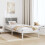 VidaXL vidaXL Bed Frame with Headboard Light Grey 90 x 190 cm Solid Pine Wood 4