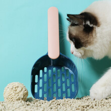 Cat Litter Shovel Plastic Cats Poop Scoop with Base Pet Cleanning Tool Cat Toilet Litter Box Cleaner Shovel Green