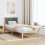 VidaXL vidaXL Bed Frame with Headboard Dark Grey 90 x 190 cm Solid Pine Wood 4