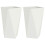 VidaXL vidaXL Planter 2 pcs White 40 x 40 x 75 cm Steel 2