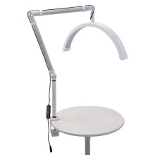 Hd-M3X Pro 16-Inch Adjustable Brightness Beauty Lamp, Half-Moon Eyelash Technology Lamp, Plug: European Standard (White) :EU Plug Surprise Gift