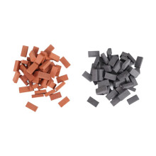 100PCS Brick 1/16 Dollhouse Micro-Landscape Miniature Brick Bricks Model Sand Micro-Landscape Accessories Toy