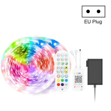 10 m langes Bluetooth-LED-Set mit 300 LEDs, intelligenter, sprachgesteuerter LED-Streifen mit Musikwiedergabe, wasserdicht, 5050 RGB LED-Streifen mit
