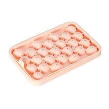 25 Grid Ice Trays with Removable Lids Food Grade Silicone Ice Mold Maker BPA Free -