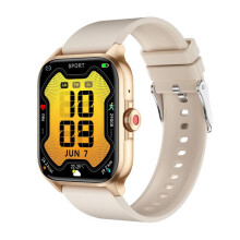 The Qx15 1.85-Inch Tft Screen Smart Sports Watch Supports Heart Rate Monitoring (Beige). :beige Surprise Gift