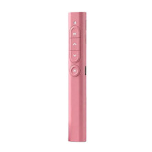 Pasapáginas láser rojo recargable con control remoto compatible de 100 metros y receptor USB magnético (rosa): regalo sorpresa rosa