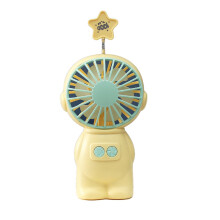 Portable Handheld Fan Personal Desk Fan USB Rechargeable Portable Fan Outdoor Travel Yellow