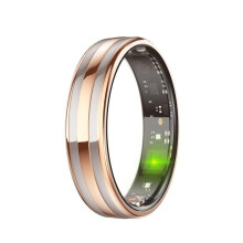 Bague connectée HR02 taille 7 : suivi de la santé, du cycle menstruel et contrôle gestuel (or). Cadeau surprise taille 7.