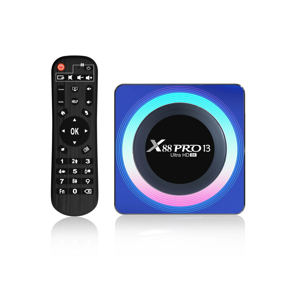 Acrylic X88 Pro 13 8K Ultra Hd Android 13.0 Smart Network Set-Top Box With Compatible Remote Control, Rk3528 Quad-Core, 2Gb+16Gb (European Standard) 9072918028392