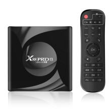X88 Pro 13 Android 13.0 Smart Network Set-Top Box met compatibele afstandsbediening, RK3528 Quad-Core, 4 GB RAM + 32 GB opslag (Amerikaanse specifica