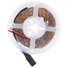 Meter LED-Lichtleiste, dimmbar, weiß/warmweiß, 60 LEDs/m, 2835 SMD, 12 V 2 A 100–240 V (UK-Standard): 2835 SMD-LEDs, 5 m Überraschungsgeschenk