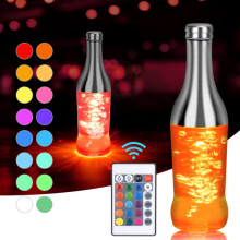 3-W-LED-Weinflaschenleuchte, farbenfrohes Nachtlicht, dekoratives Ambientelicht (RGB) – Überraschungsgeschenk