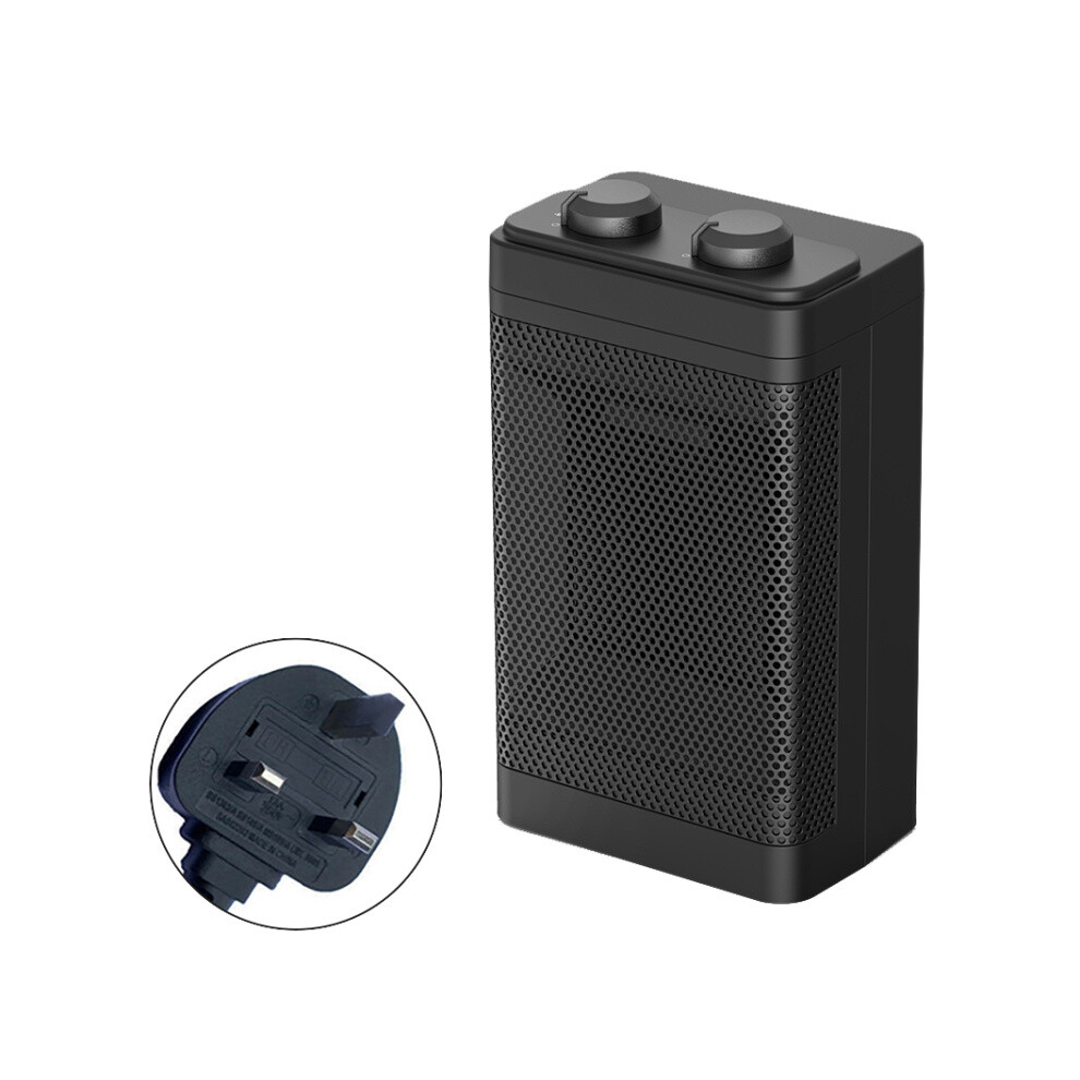 Silent Desktop Oscillating Electric Heater Compatible Office And Home Use, Specifications: Knob Type (Uk Standard) :Knob (Uk Plug) Surprise Gift 9072918029061