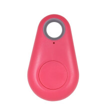 Porte-clés anti-perte, portefeuille, traceur GPS pour chien, chat ou enfant, étiquette Bluetooth Smart Search (rouge) : Cadeau surprise Smart Search