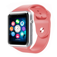 A1 Bluetooth-smartwatch met ondersteuning voor bellen, muziek, fotografie, simkaart en TF-kaart (kleur: roze). :roze verrassingscadeau