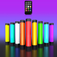 Leishuo P200 RGB Handleuchte mit Vollfarb-Fülllicht und kompatibler Fernbedienung (Farbe: Schwarz) :P200 RGB Überraschungsgeschenk