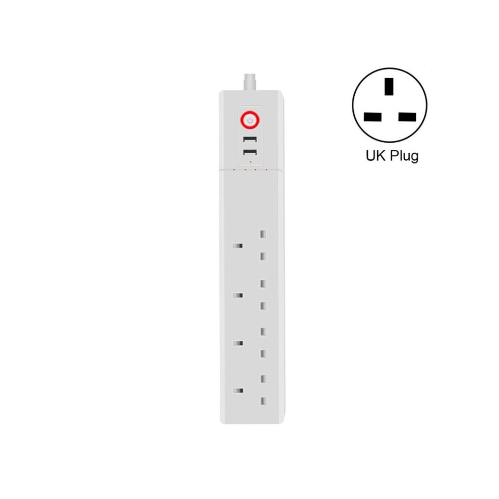 Home/Office Wi-Fi Power Strip With Compatible Remote Control Via Mobile Phone, Timer, And Voice Control. Cable Length: 1.5M (Uk Standard). :Uk Pl Sur 9072918031644