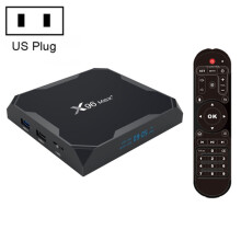 Decodificador inteligente X96 Max+ 4K, Android 9.0, procesador de cuatro núcleos S905X3, 4 GB + 32 GB, compatible con LAN, AV, Wi-Fi 2.4G/5G, 2 puert