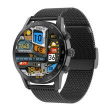 Loaniy Dt70 Analog And Digital Dual Display Smartwatch With Calling Functionality (Black Steel) :Black Steel Surprise Gift